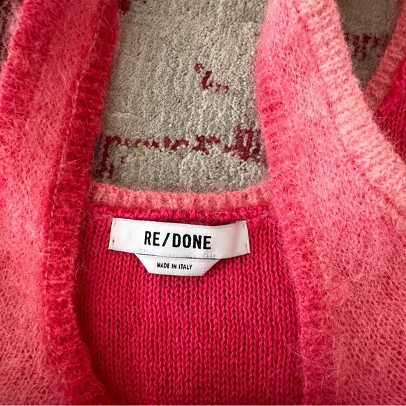 NWT Re/Done Button Front Crop Top M - Picture 3 of 5